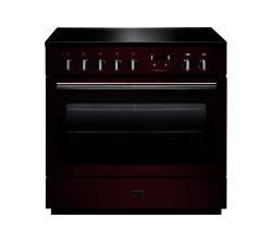 RANGEMASTER  Professional FX 90 Electric Induction Range Cooker - Cranberry & Chrome